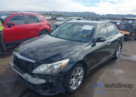2012 Hyundai Genesis 4.6 z USA, uszkodzony, nr VIN KMHGC4DF4CU166929